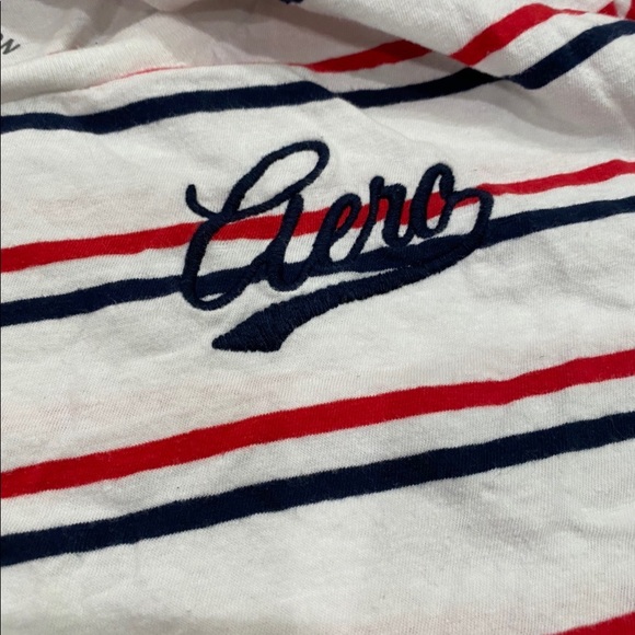 Aeropostal Red, Blue, and White Crop Top - Picture 2 of 4